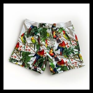 Taddlee Tropical Birds Briefs Swim Trunks Bathing Suits White Men’s Sz L